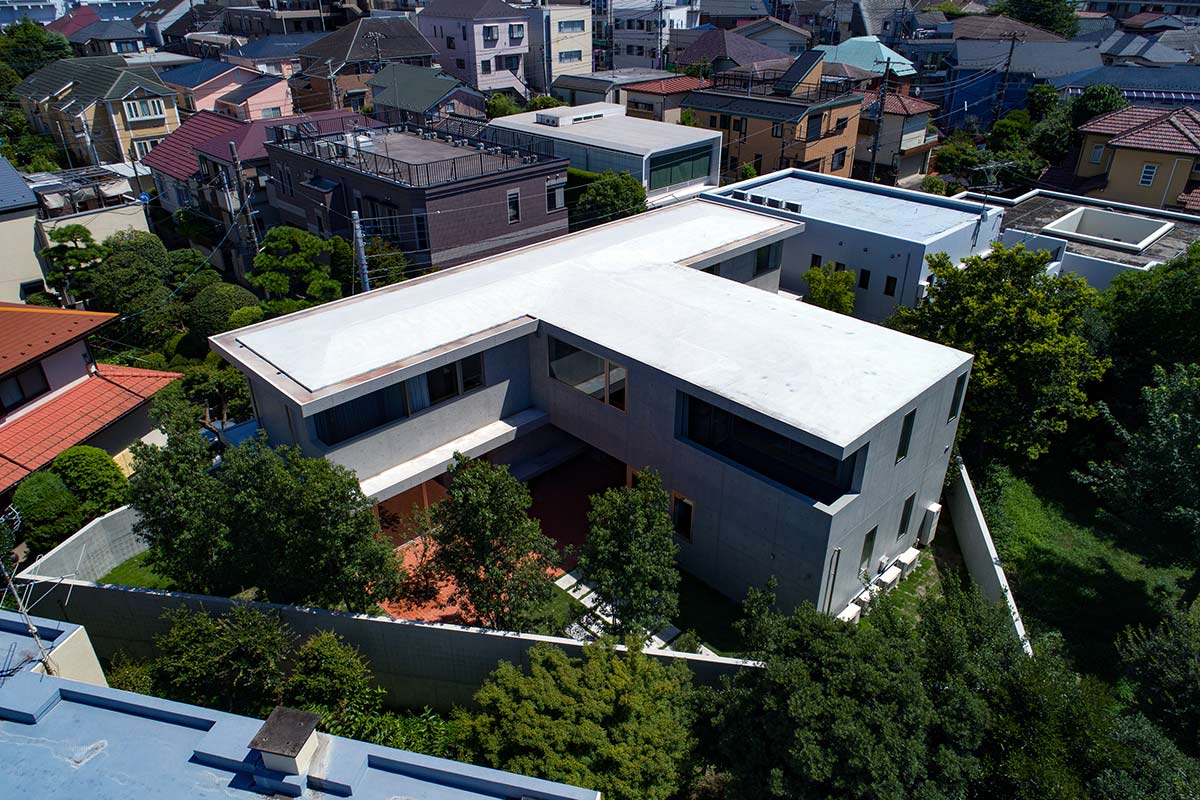 T型のRC住宅 設計監理 事例