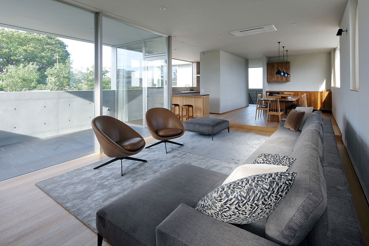 T型のRC住宅 設計監理 事例